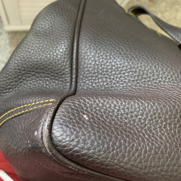 Dooney & Bourke Large Dark Brown Leather Bag - Picture 9 of 9